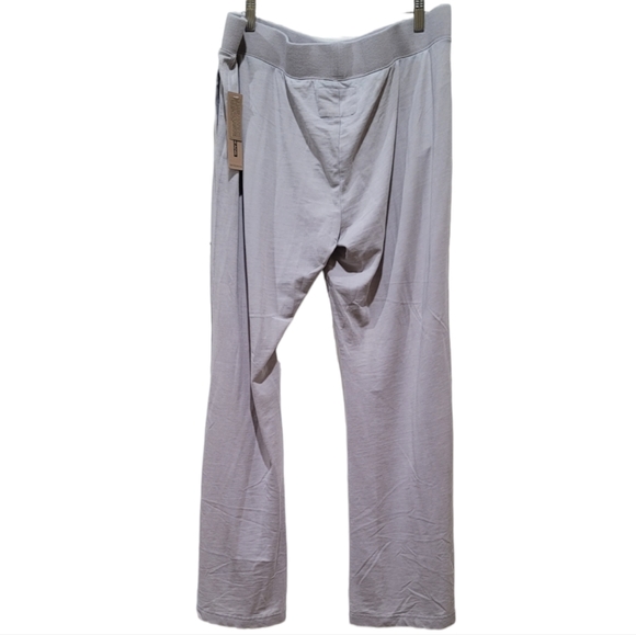 DKNY Women's Light Grey Open Front Cardigan and Wide Leg Pant Set, Size XL - Picture 11 of 12
